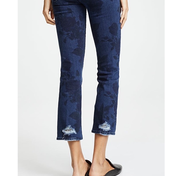 NWT! J Brand Selena floral pattern distressed maternity crop jeans - Picture 10 of 10